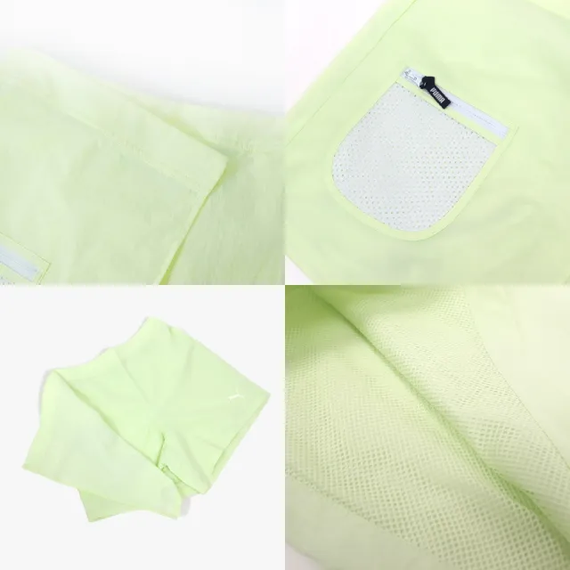 【PUMA】短褲 Urban Cool UV Shorts 女款 綠 抗UV 涼感 網眼款(628378-35)