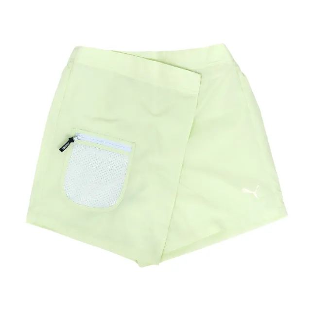 【PUMA】短褲 Urban Cool UV Shorts 女款 綠 抗UV 涼感 網眼款(628378-35)