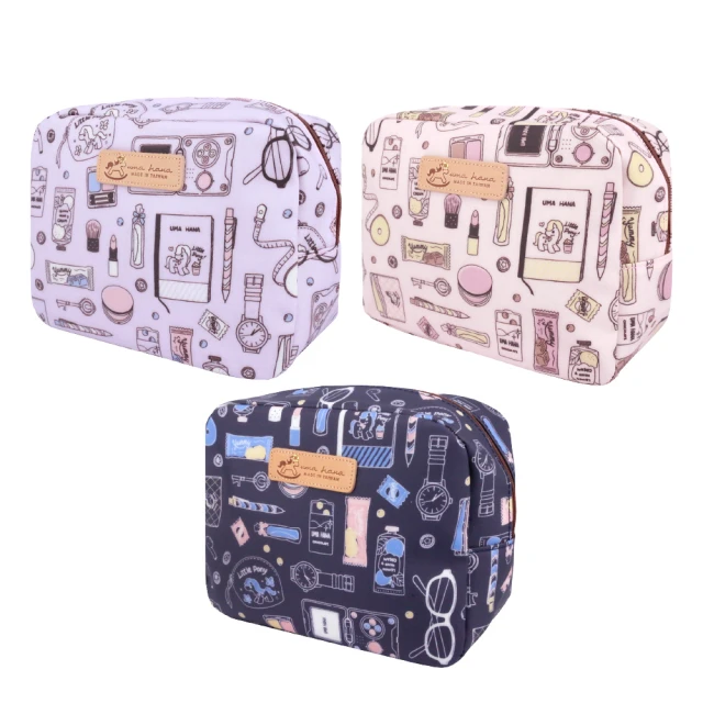 uma hana 包包雜物方型萬用旅行防水的方化妝包(化妝包