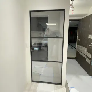 【固得家俬】台灣製造 推拉門 鋁合金 鋁拉門 工業風 門窗 穀倉門 玻璃門 鏡子 平開門(工廠直營)