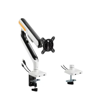 【Happytech】T82-C01UC 鋁合金-32吋 高承重10KG 螢幕支架 機械彈簧(USB3.0 Type C 高負重)