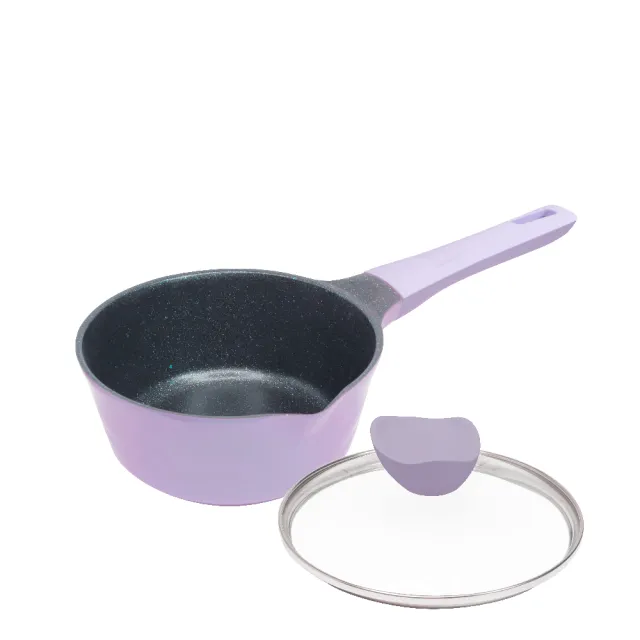 【shimizu 清水】麥飯石不沾牛奶鍋18CM(隨機出貨不挑色)
