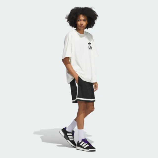 【adidas 愛迪達】短袖上衣 男 女 ADI SD BALL NET OR 米白 JP2135