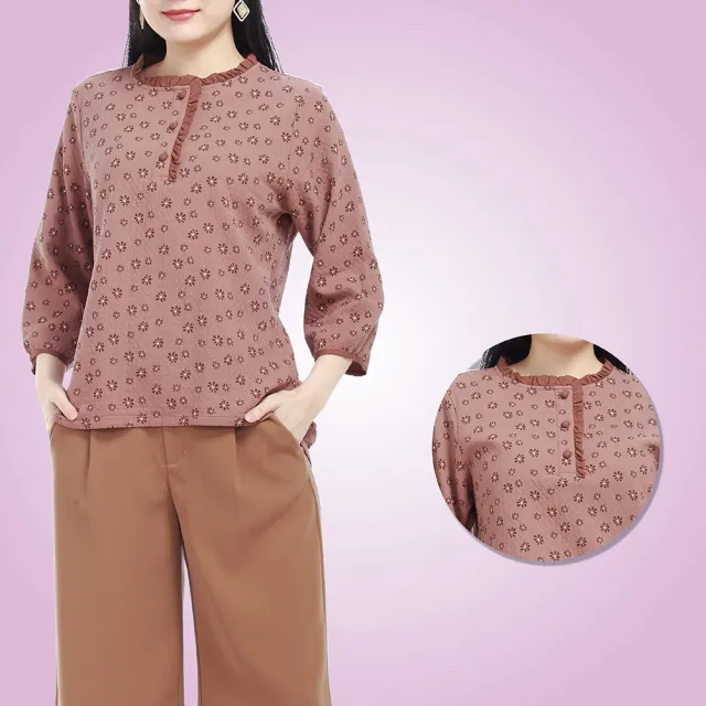 【水衫】雙層棉花樣朵朵上衣三件組(M09-66)