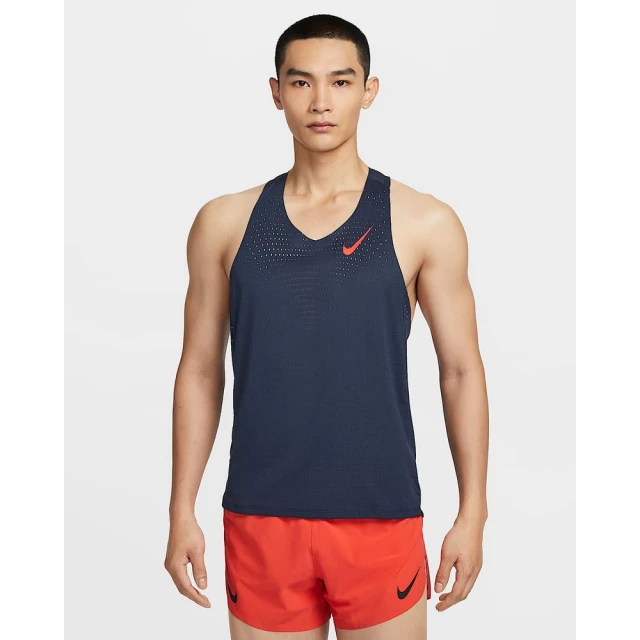 NIKE 耐吉 Dri-FIT 背心上衣 男款 AS M NK DFADV AROSWFT SINGLET 藍色(FN4232451)