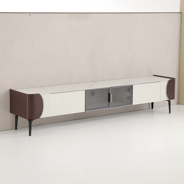 戀紳旗艦店 2.2米電視櫃(實木電視櫃 電視櫃 茶几 美式電