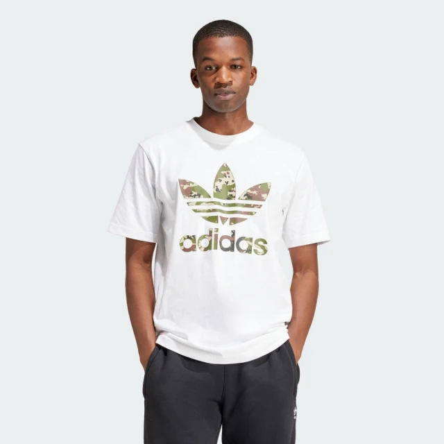 adidas 愛迪達 短袖上衣 男款 運動 三葉草 亞規 CAMO WHITE T 白 IS2894