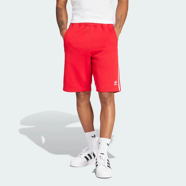 adidas 愛迪達 短褲 男款 運動褲 3-STRIPE SHORT 紅 IM9425