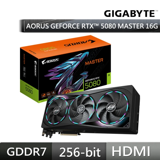 GIGABYTE 技嘉GIGABYTE 技嘉 組合AORUS GeForce RTX 5080 MASTER 16G顯示卡+1000W+主機板+2K螢幕