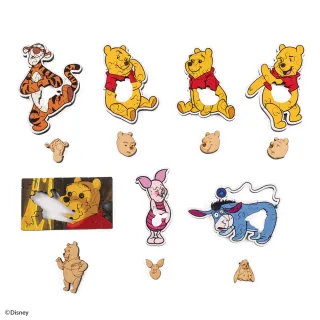 【HELLOFISH】迪士尼MINI木拼-維尼同樂會系列盲袋(6入盒裝)