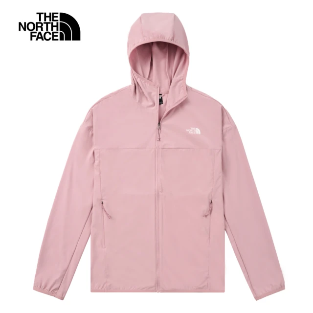 The North Face 北面女款粉紅色舒適透氣連帽外套｜8EYH0SO