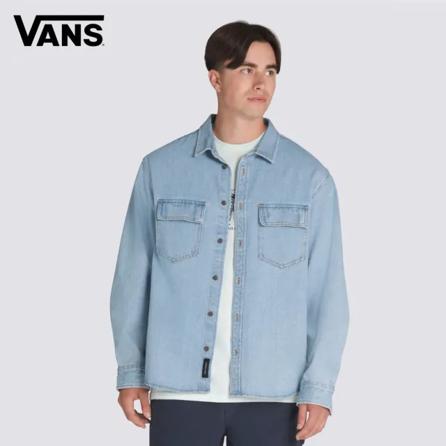 【VANS】官方旗艦 Palmhill 藍色牛仔襯衫