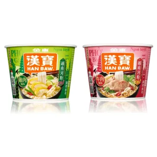 【金車/伯朗】漢寶越式河粉-12碗/箱x任選2箱(牛肉風味/雞肉風味)
