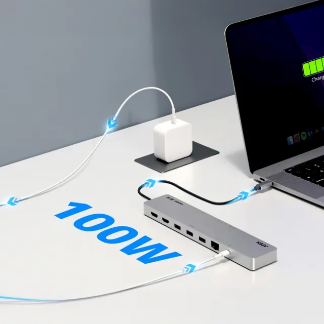 【ATEN】USB-C 11合1雙4K擴充基座 HUB DOCK 集線器(UH3240)