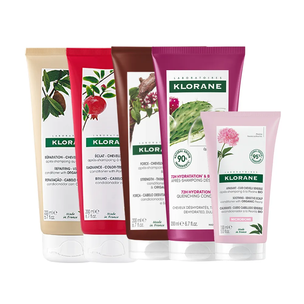 【KLORANE 蔻蘿蘭官方直營】任選2入植萃護髮素/髮膜(養髮/護色/修護/舒敏/保濕)