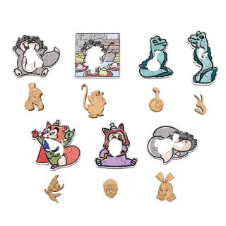 【HELLOFISH】迪士尼MINI木拼-反派小動物系列盲袋(6包盒裝)