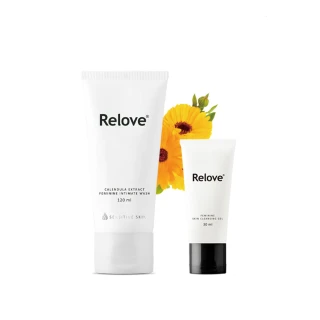 【Relove 官方直營】金盞花萃取低敏私密潔淨凝露120+30ml(金盞花萃取X舒敏奇特素 敏感肌膚專用)
