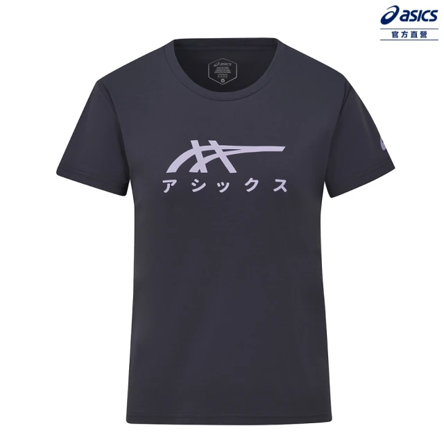 asics 亞瑟士 短袖上衣 女款 石墨烯 亞洲版型 跑步上衣(2012D329-400)