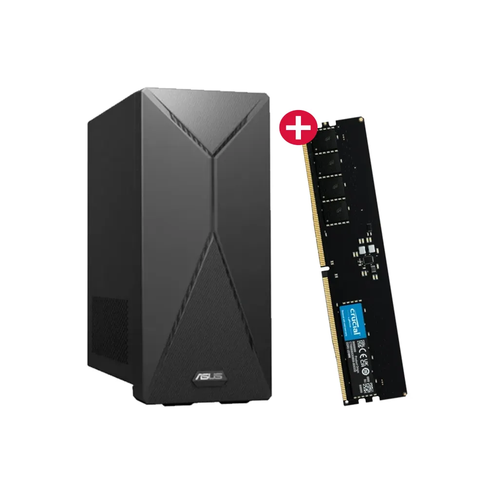 【ASUS 華碩】+16G美光記憶體組★i7 20核RTX4060獨顯電腦(i7-14700/16G/1TB/RTX4060/W11/H-S501MER-7147000
