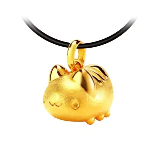 【2sweet 甜蜜約定】咖波黃金墜子-翹屁屁咖波-貓貓蟲(0.50錢±0.10錢)