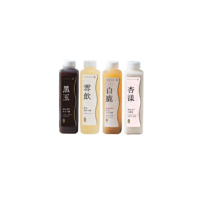 【O卡桑】無糖暢飲組1000mlx4(白木耳露*2、黑木耳露*1、健康養身飲*1)