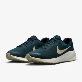 【NIKE 耐吉】運動鞋 慢跑鞋 跑鞋 男鞋 NIKE REVOLUTION 7 綠 緩震 支撐(FB2207407)