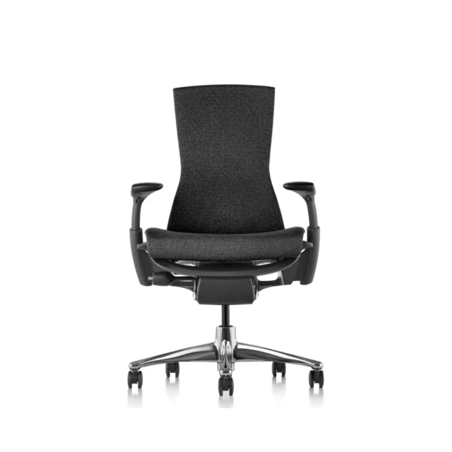 Herman MillerHerman Miller ystore雅浩家具 Embody 3.0 黑框暮夜黑/拋光腳 人體工學椅(電競椅、職人椅、居家辦公椅)