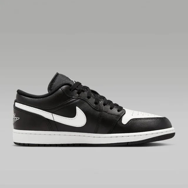 【NIKE 耐吉】運動鞋 休閒鞋 男鞋 AIR JORDAN 1 LOW 黑 白 AJ1 喬丹(553558043)