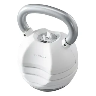 【BYZOOM FITNESS】Pure Series 40lb/約18kg 5段重量可調式壺鈴 白/黑二色(BZ-AKB-40LB)