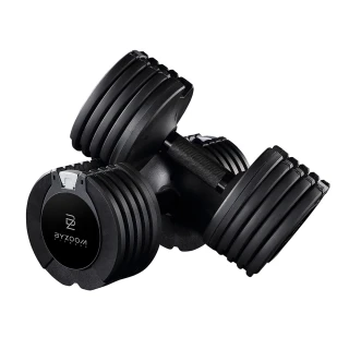 【BYZOOM FITNESS】Pure Series 25lb /約11.3kg 5段重量可調式啞鈴 白/黑二色 雙入(BZ-QCD-25LB)