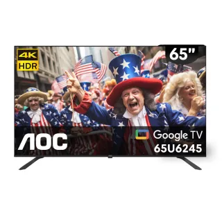 【AOC】65型 4K HDR Google TV 液晶顯示器(65U6245)
