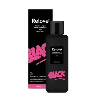 【Relove】私密衣物蛋白酵素去漬手洗精220ml特別版(木質黑茶ALL BLACK特別版)