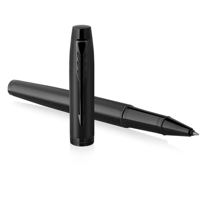 【PARKER】派克 新IM系列 理性黑鋼珠筆卡夾禮盒(IM)