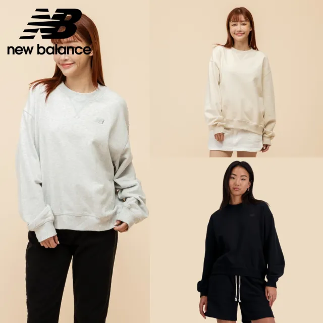 【NEW BALANCE】NB 棉質大學T/長袖上衣_女性_WT41500AHH_WT41500LIN_WT41500BK(美版 版型偏大)