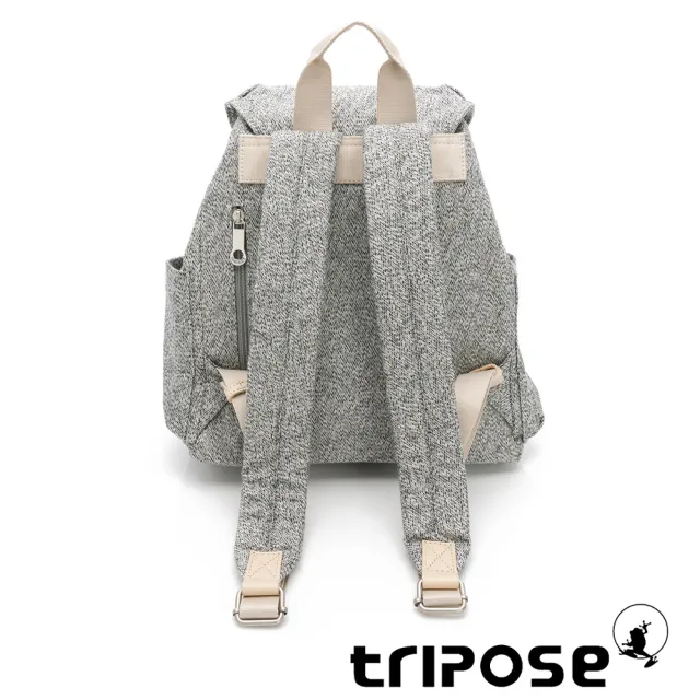 【tripose】MEMENTO岩紋帆布輕量後背包-小(灰)