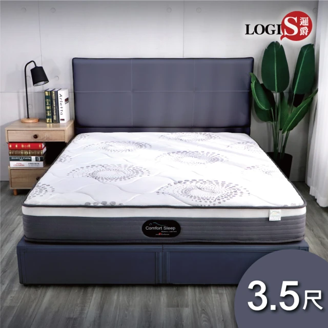 LOGIS 格蘭6尺獨立筒乳膠床 雙人加大床(壓縮卷包床 捲
