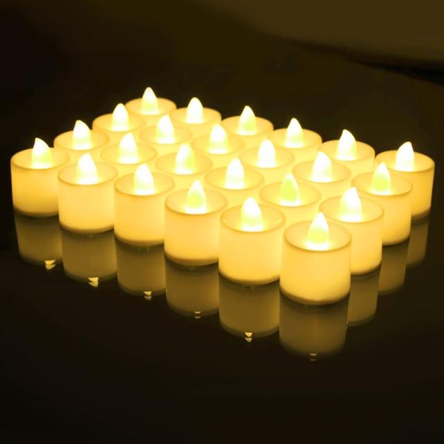 【Airy 輕質系】情人節必備_LED電子仿真蠟燭燈-24入組(求婚LED燈 / 迎向幸福LED燈)