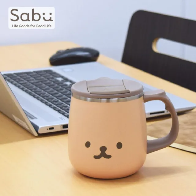 【SABU HIROMORI】MOOMOO復古文青可愛不鏽鋼保冷保溫馬克杯(400ml 精緻 日系 北歐風 貓咪 6款任選)