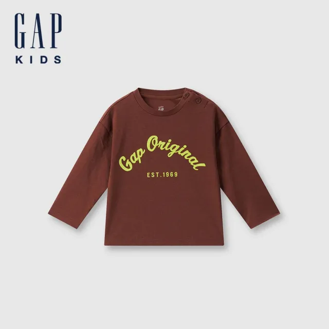 【GAP】兒童裝 Logo小熊印花立領/圓領長袖T恤-多款可選(645034&642705&642709)