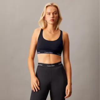 【CALVIN KLEIN】官方旗艦館 CK Essentials Modern Sport 中度承托胸圍_黑色