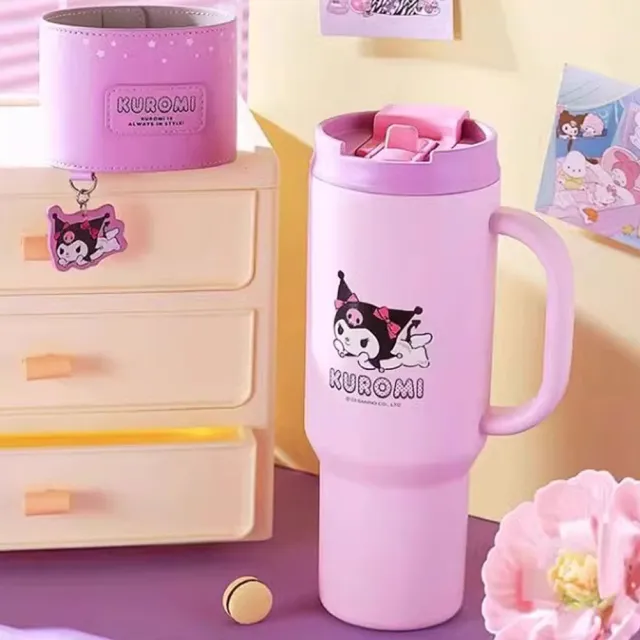 【BEDDY BEAR 杯具熊】酷洛米遠行車載杯 保溫杯 1200ml(超大容量 不鏽鋼保溫杯)