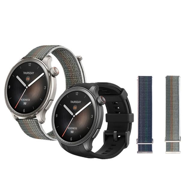錶帶組【Amazfit 華米】Balance 46mm全方位健康管理智慧手錶-兩色任選(BIA體脂測量/六星定位/150+運動功能)
