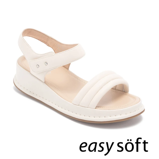 Easy Spirit IJN 多層寬帶魔鬼氈涼鞋(黑色)好