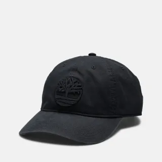 【Timberland 官方旗艦】中性黑色刺繡LOGO棒球帽(A61UJ001)
