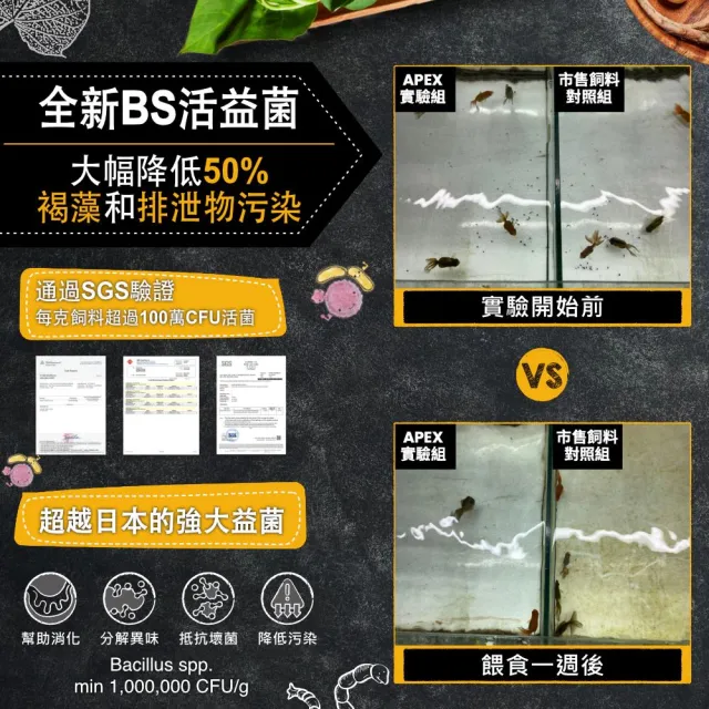 【Ultra Fresh 鮮蝦食譜】APEX金魚-全季節天然營養成長脆片120ml(金魚飼料 蘭壽飼料 獅頭飼料 魚飼料)