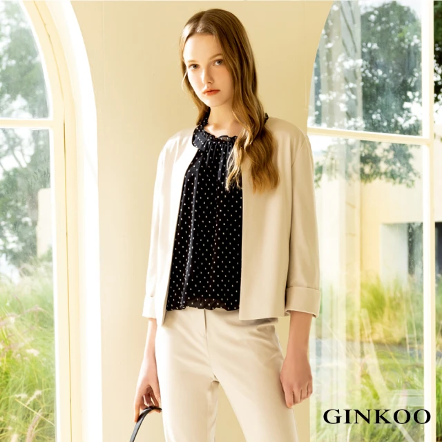 IENA V領異素材拼接上衣(#4235018 長袖上衣、休