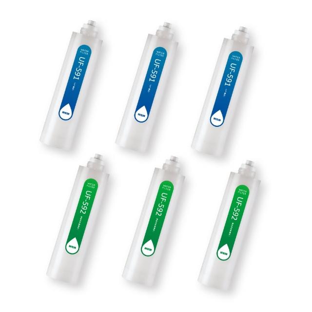 【賀眾牌】賀眾牌NSF認證DIY超值組(MF-1內含濾芯UF-591*3、UF-592*3)