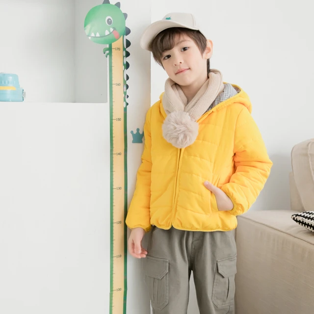 UniKids 現貨 中大童裝假兩件夾棉長袖連帽外套 棒球服