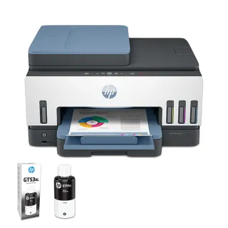 【HP 惠普】官方直營 搭1大容量黑墨GT53XL★Smart Tank 795 Wifi連續供墨傳真複合機