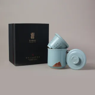 【LohasPottery 陸寶】汝窯雨過天青蓋杯 汝窯天青色(300ML 還原珍品釉色 現代辦公杯型 送禮自用皆有格調)